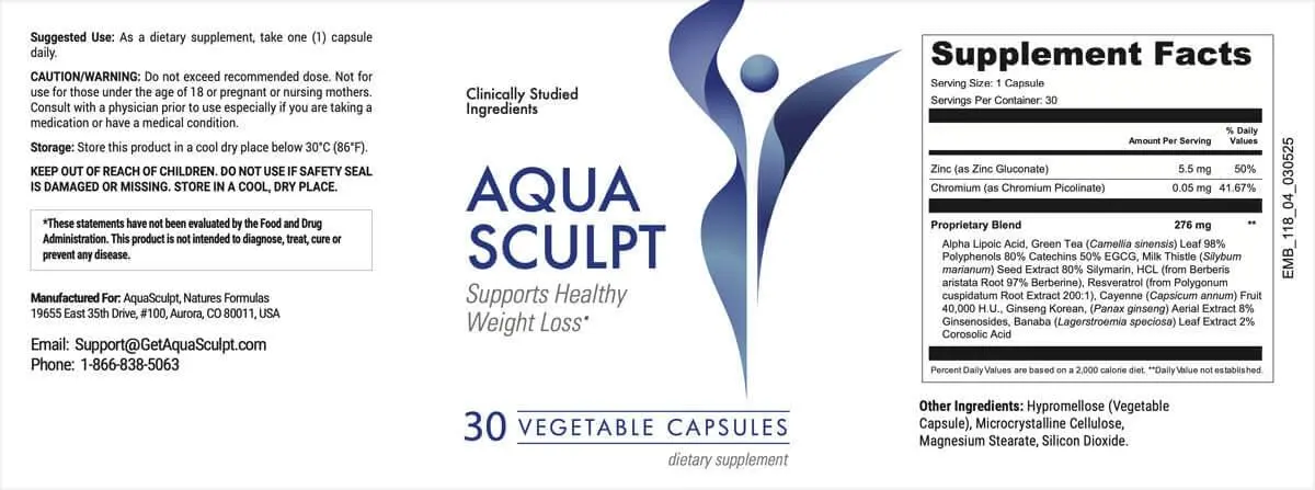 AquaSculpt ingredient